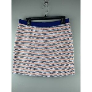 GAP Skirt Womens 6 Mini Blue Multi‎ Color Cotton Short Stripe Embroidered